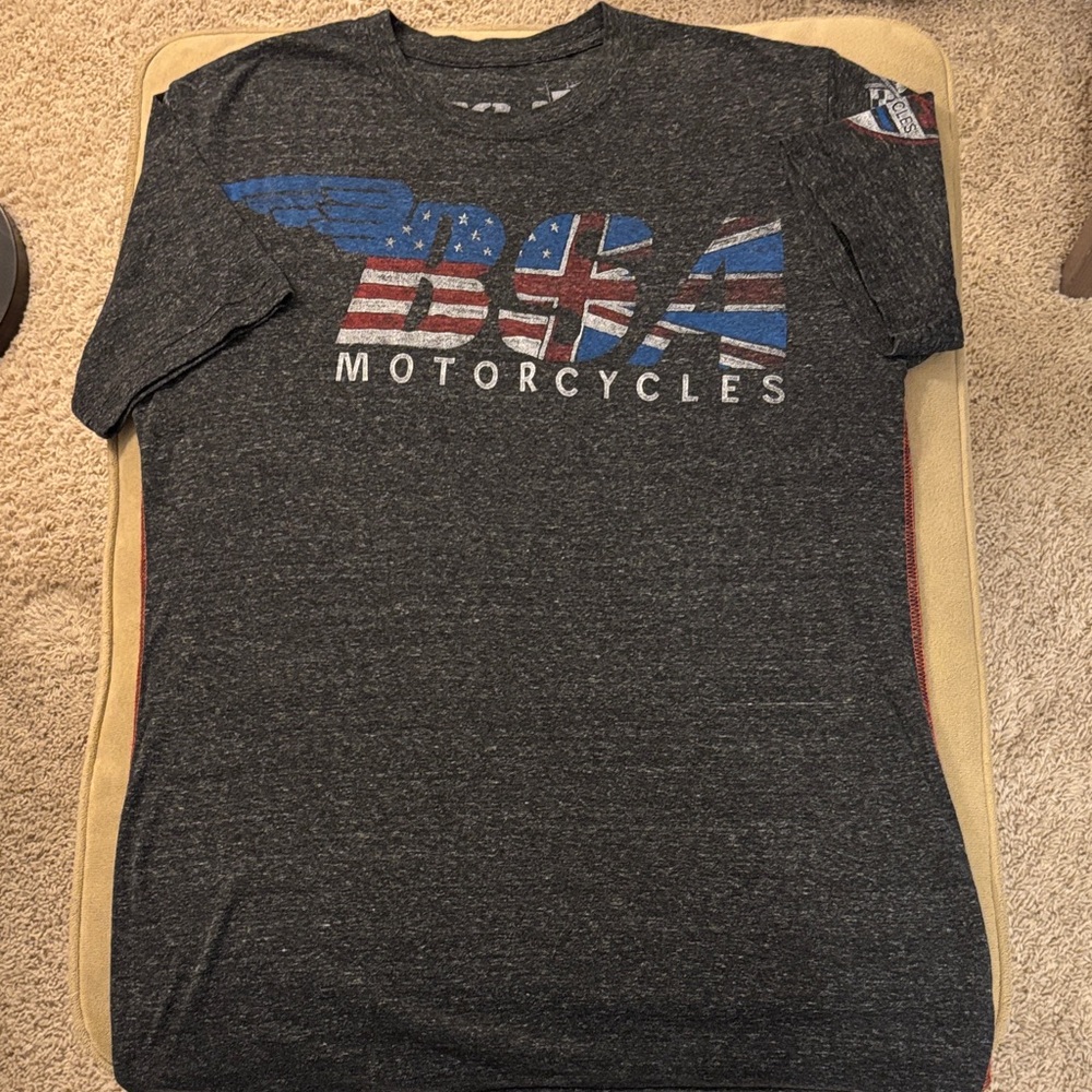 BSA Motorcycles T‑Shirt – Men’s Large – Graphic Moto Tee